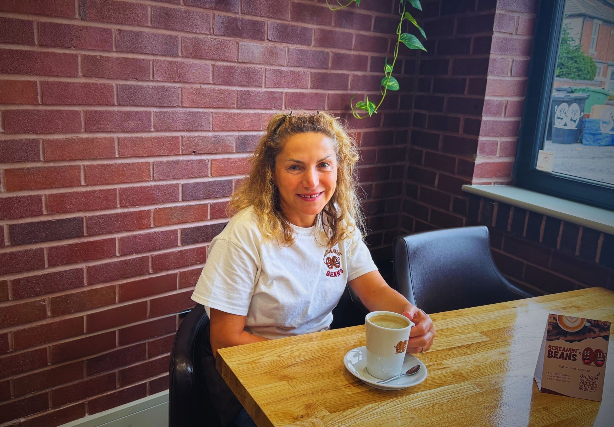 Alma, owner of Screamin' Beans Coffee